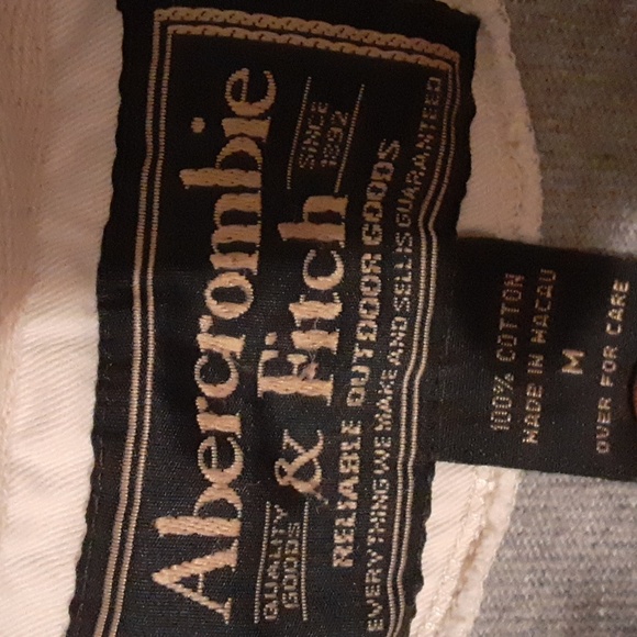 Vintage Abercrombie&Fitch LongSleevePoloRugby1892Grey SizeMedium - Picture 2 of 4